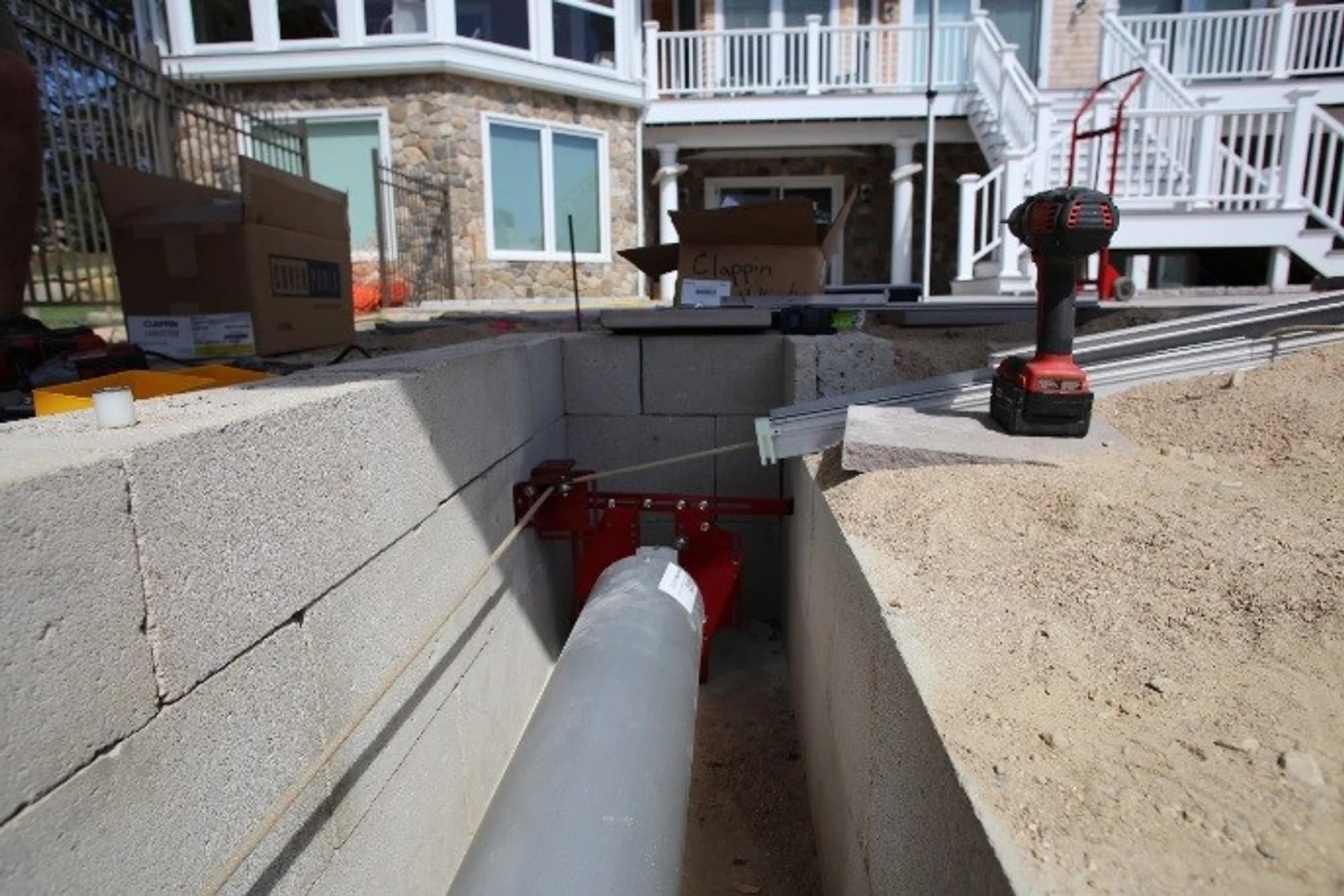 Pool cover installation step 16